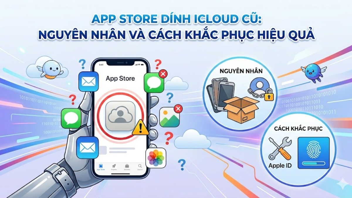 App Store dính iCloud cũ: Nguyên nhân và cách khắc phục