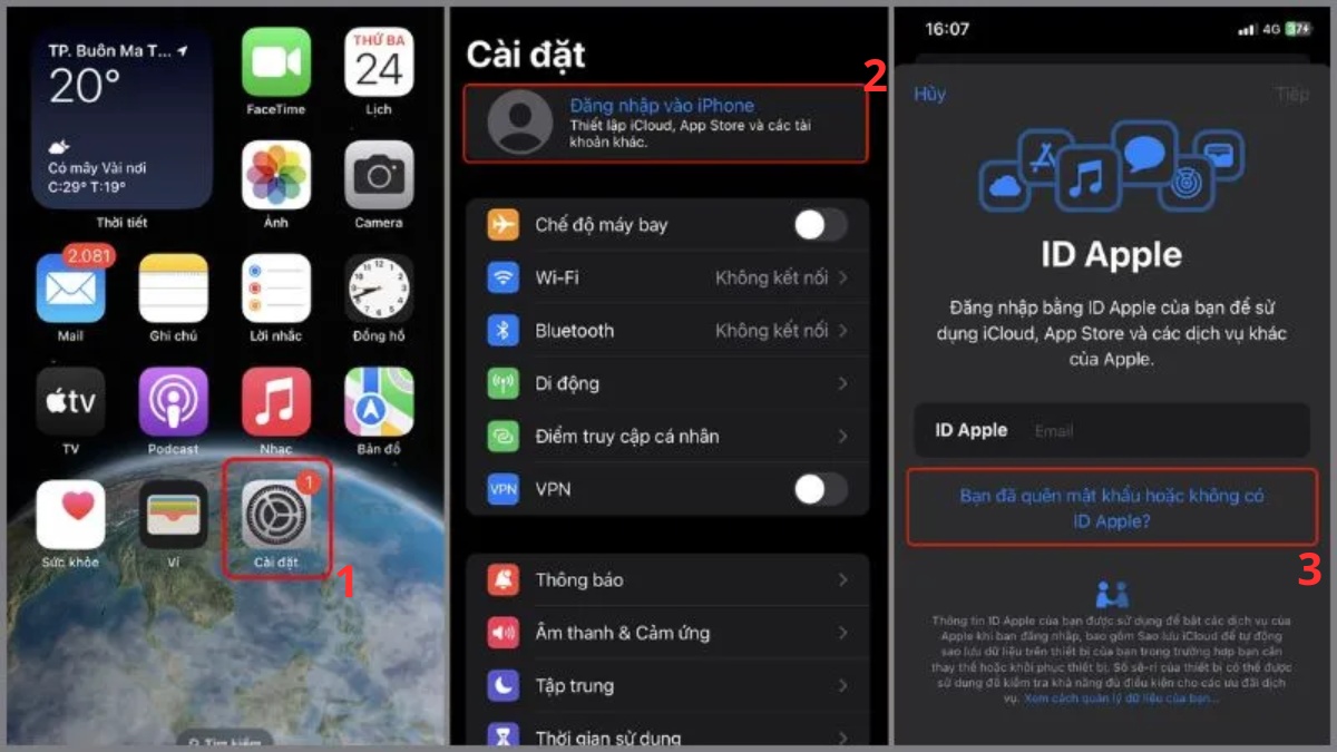 Cách tạo tài khoản ID Apple Store đơn giản - bước 1