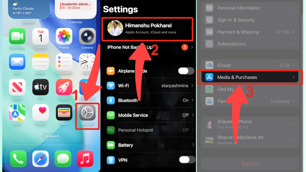 Kiểm tra lại các đơn hàng chưa trả khi App Store yêu cầu xác minh thanh toán - bước 1