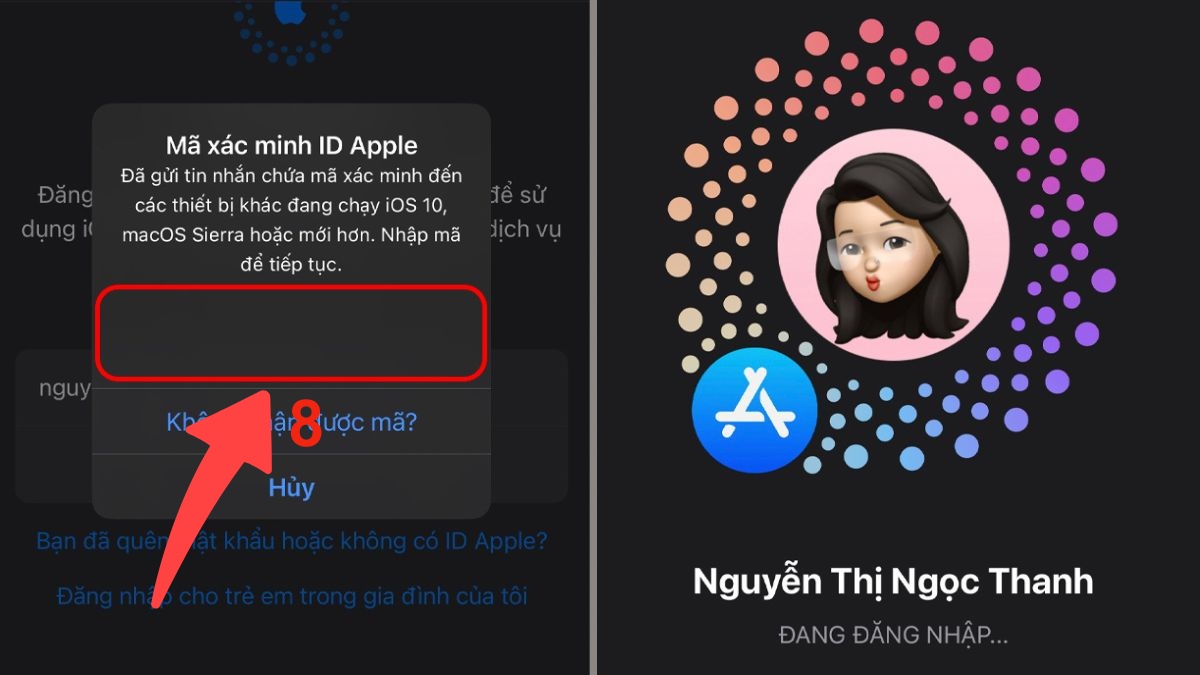 Đăng xuất, đăng nhập lại tài khoản khi App Store yêu cầu xác minh thanh toán - bước 4