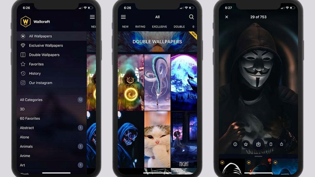 App tải hình nền iPhone Wallcraft