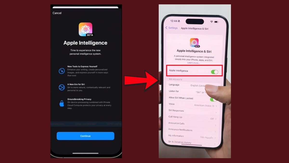 Cách tải và sử dụng Apple Intelligence iOS 18.1 - bước 3