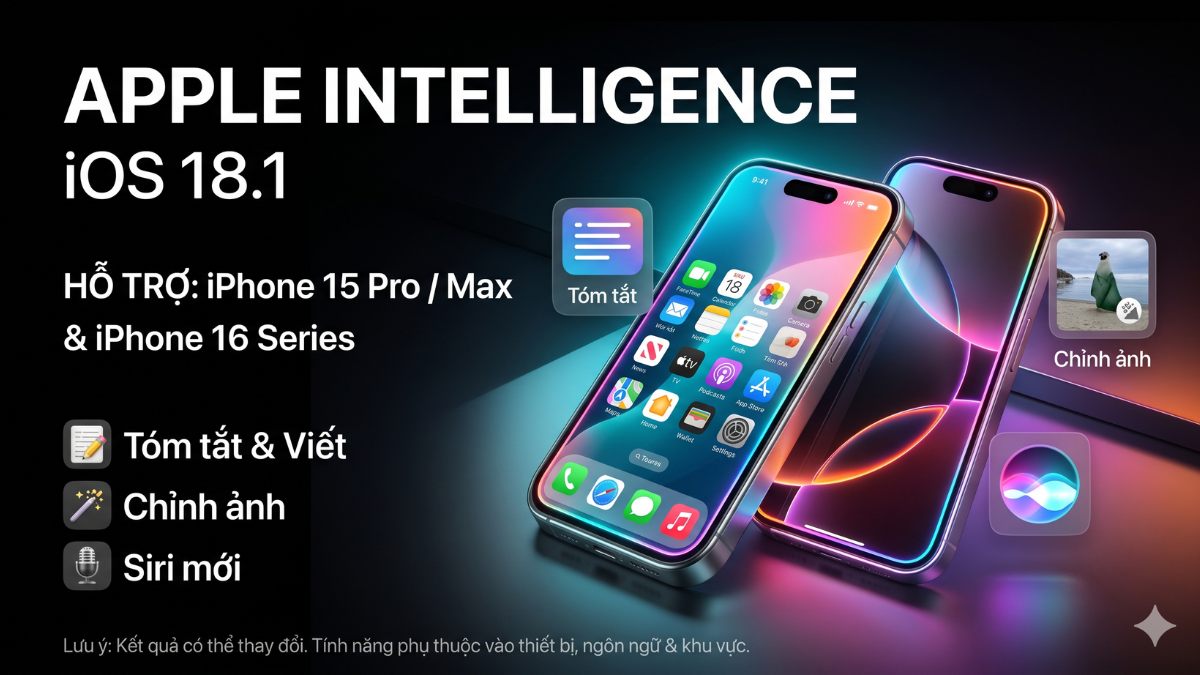 Cân nhắc việc nên sử dụng Apple Intelligence iOS 18.1