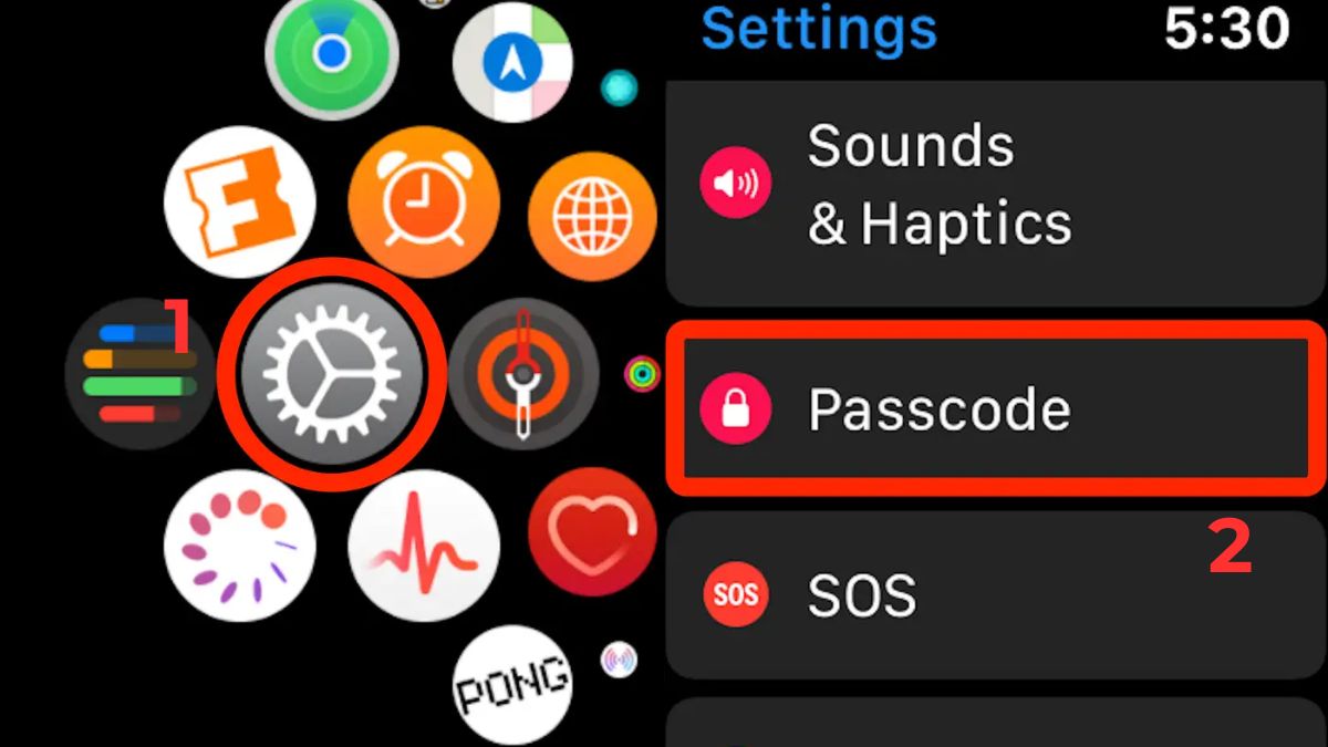 Khắc phục lỗi Apple Watch không gọi được bằng cách tắt mật khẩu trên Apple Watch - bước 1