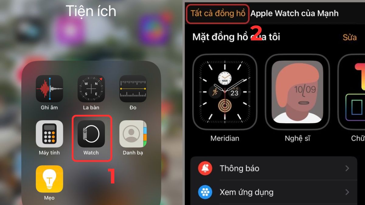 Khắc phục lỗi Apple Watch không gọi được bằng cách hủy ghép nối - bước 1