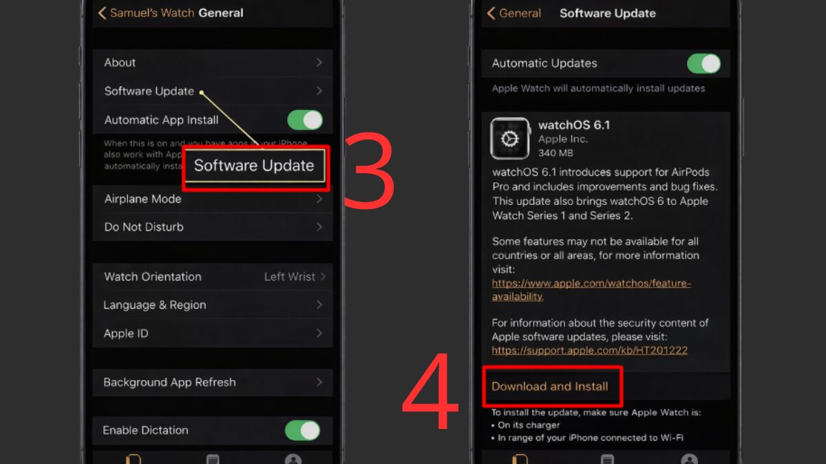 Cập nhật hệ điều hành trên iPhone khi Apple Watch không hiện thông báo - bước 2