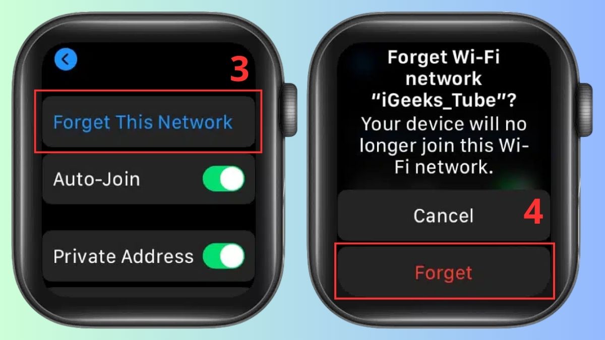 Cách khắc phục Apple Watch không kết nối được Wifi - bước 2
