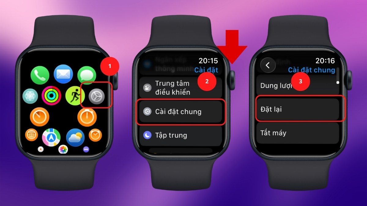 Khắc phục Apple Watch sạc không lên nguồn bằng cách khôi phục cài đặt gốc - bước 1
