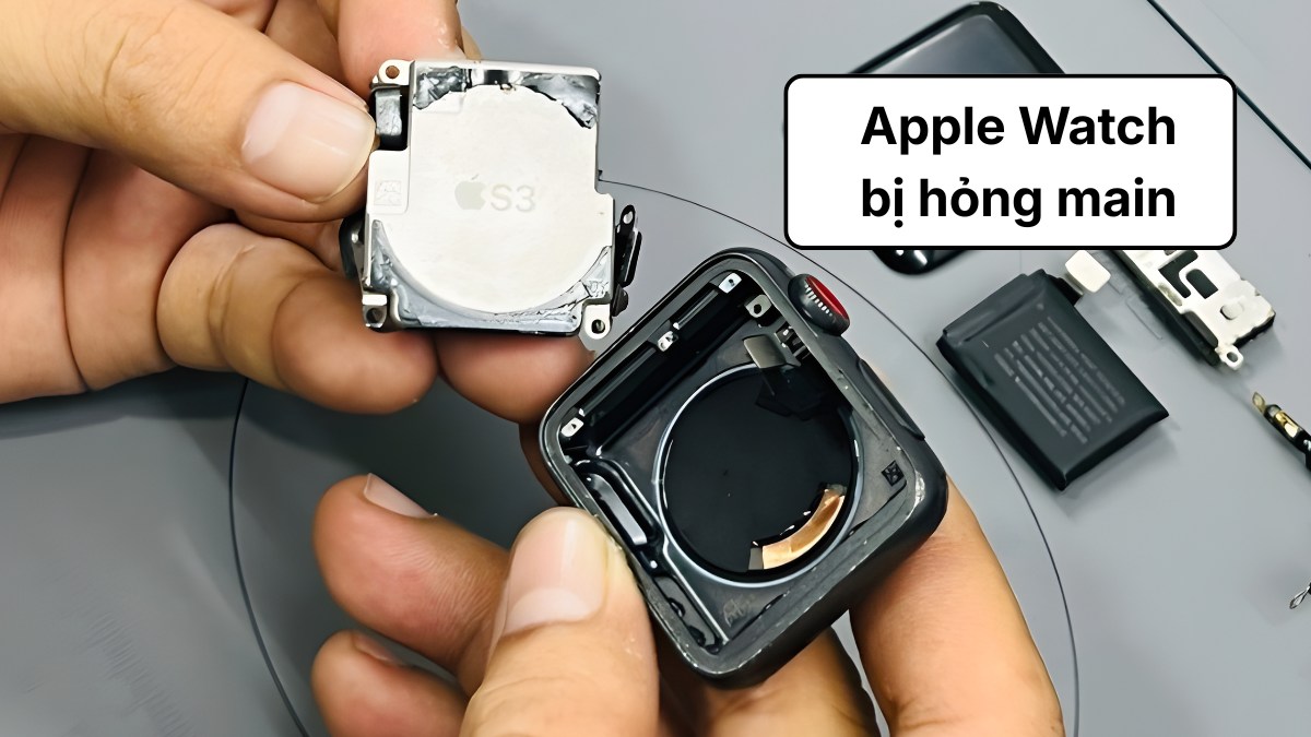 Apple Watch sạc không lên nguồn do bị hỏng main