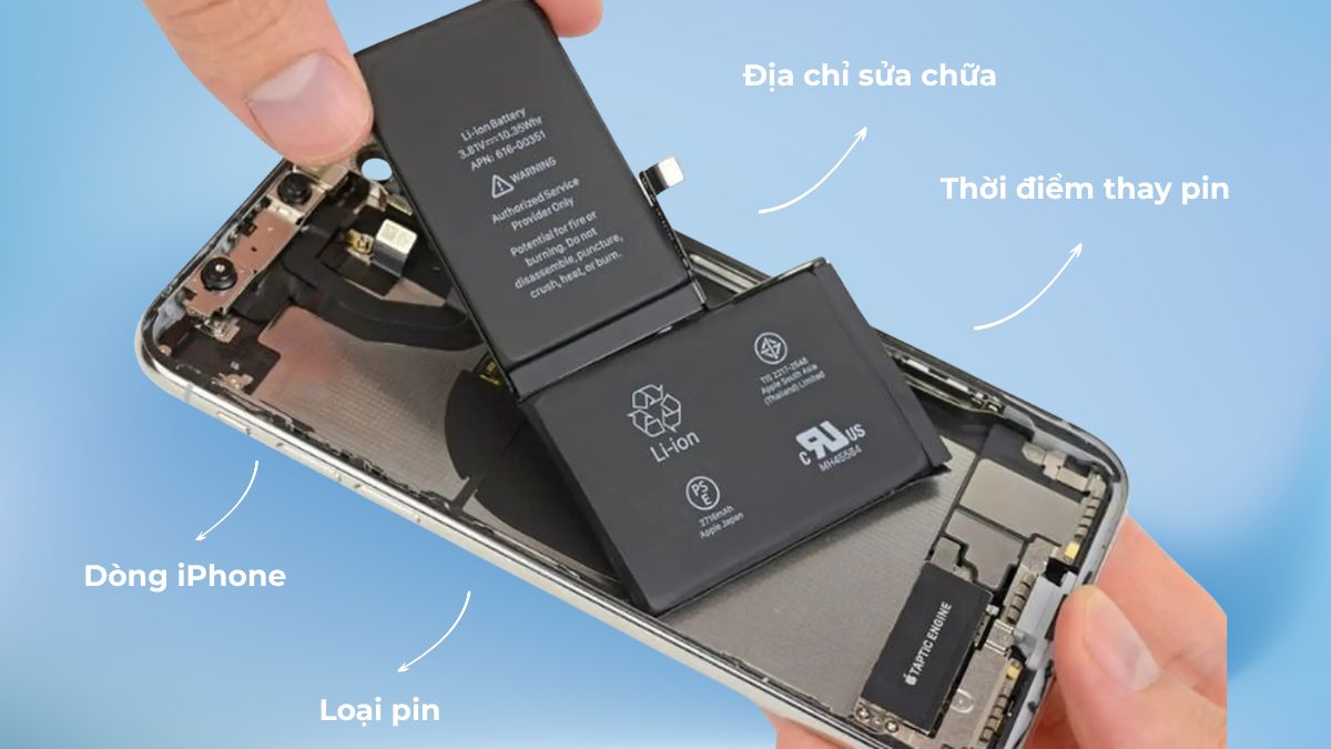 Các yếu tố ảnh hưởng đến bảng giá thay pin