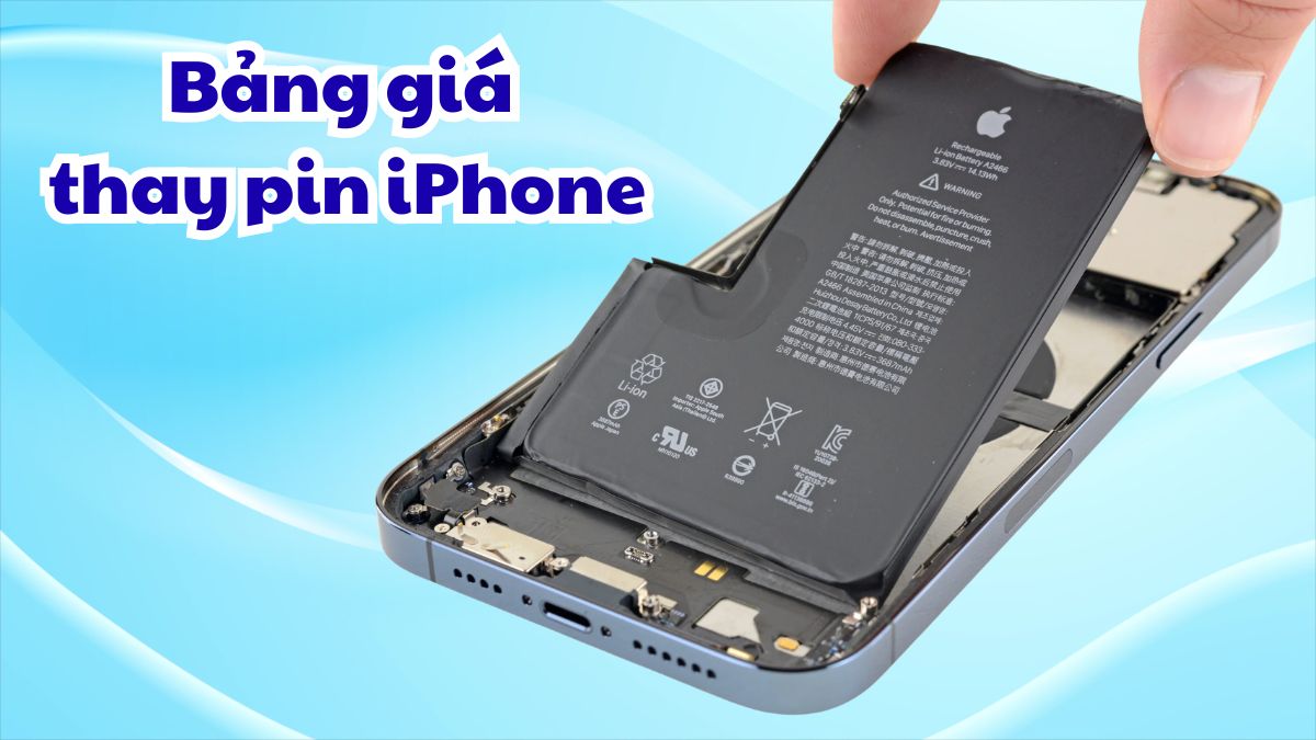 Bảng giá thay pin iPhone chi tiết: Cập nhật mới nhất 2026