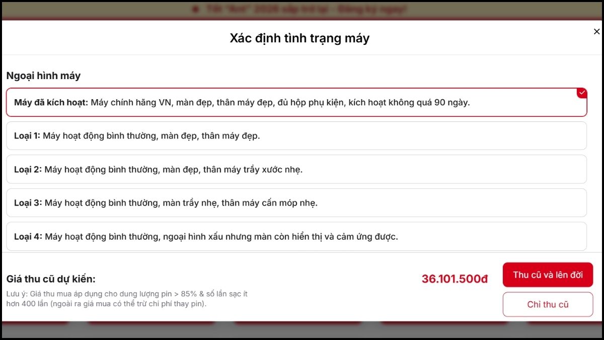 Quy trình thu mua iPhone cũ và đổi iPhone mới tại CellphoneS - bước 1