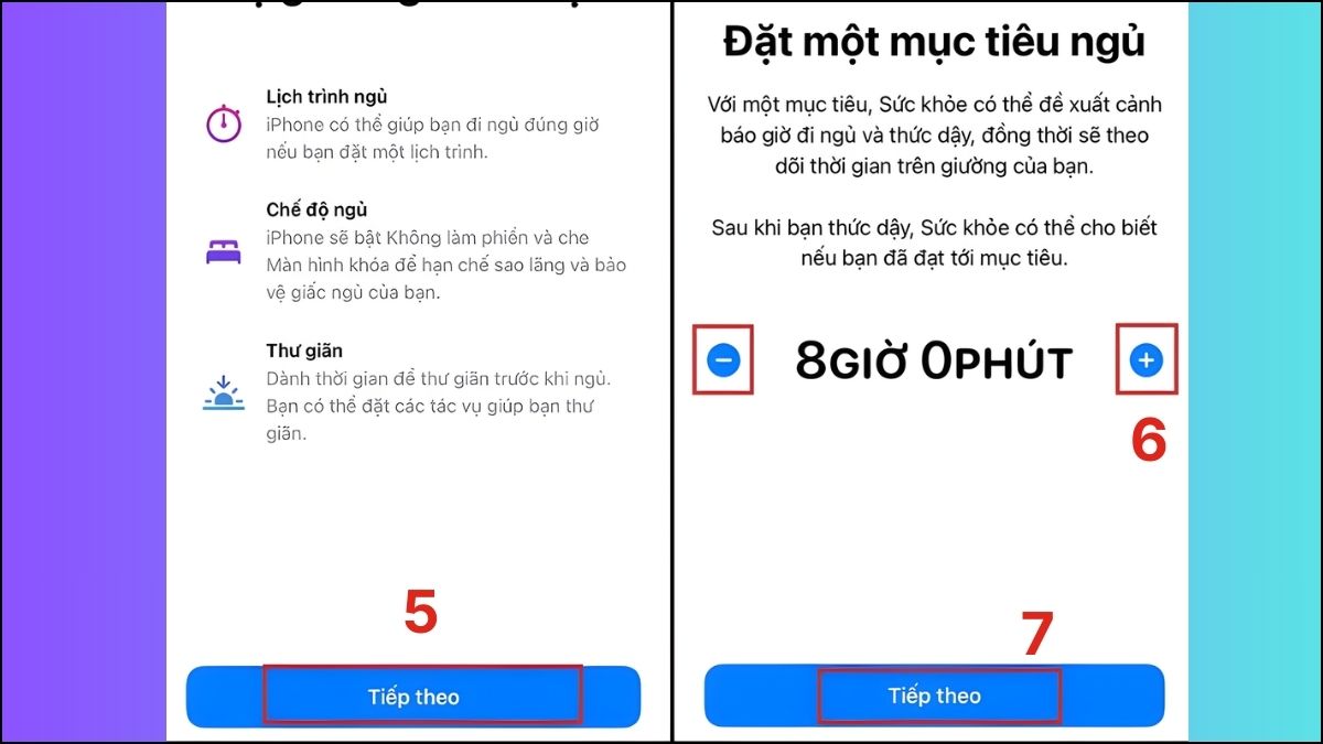 Điều chỉnh lại tính năng giờ đi ngủ khi báo thức iPhone không kêu - bước 2
