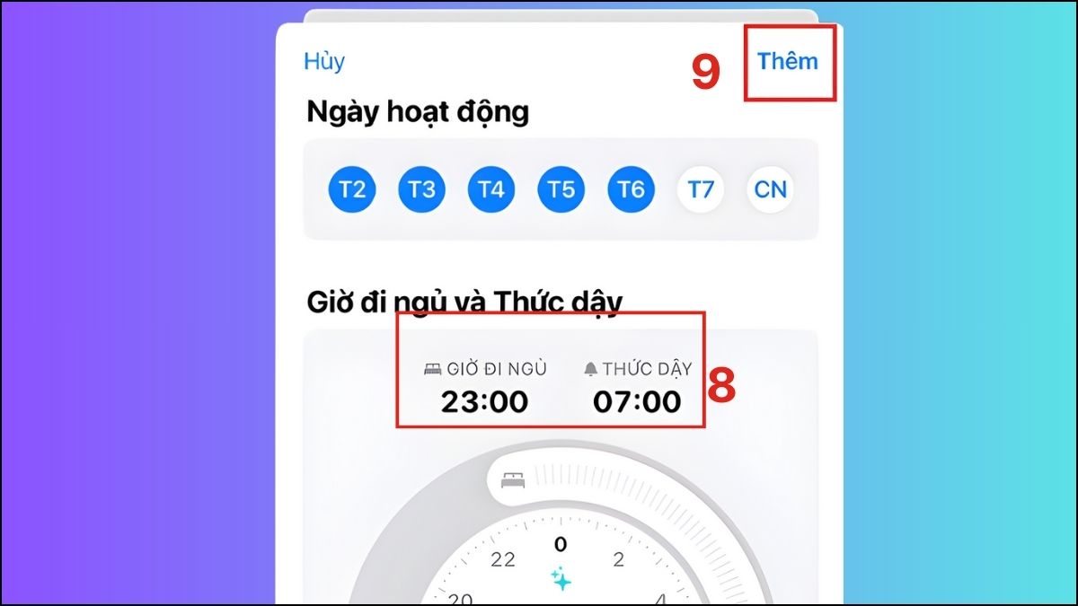 Điều chỉnh lại tính năng giờ đi ngủ khi báo thức iPhone không kêu - bước 3