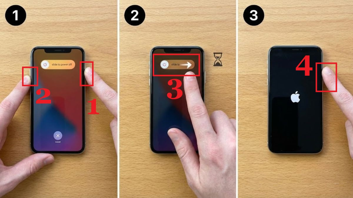 Khởi động lại máy để khắc phục lỗi mất Baseband