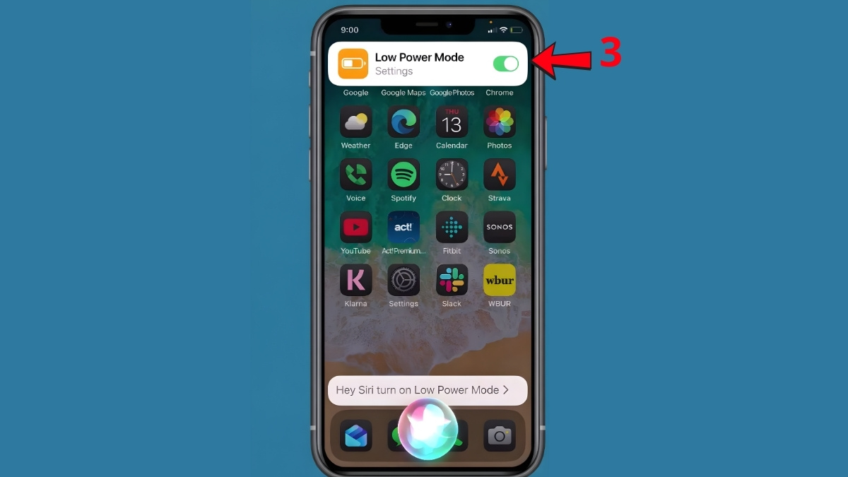 Cách bật chế độ tiết kiệm pin trên iPhone bằng Siri - bước 3