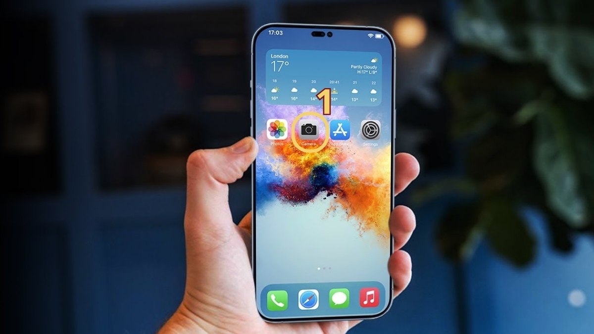 Cách bật Flash khi quay video trên iPhone - bước 1