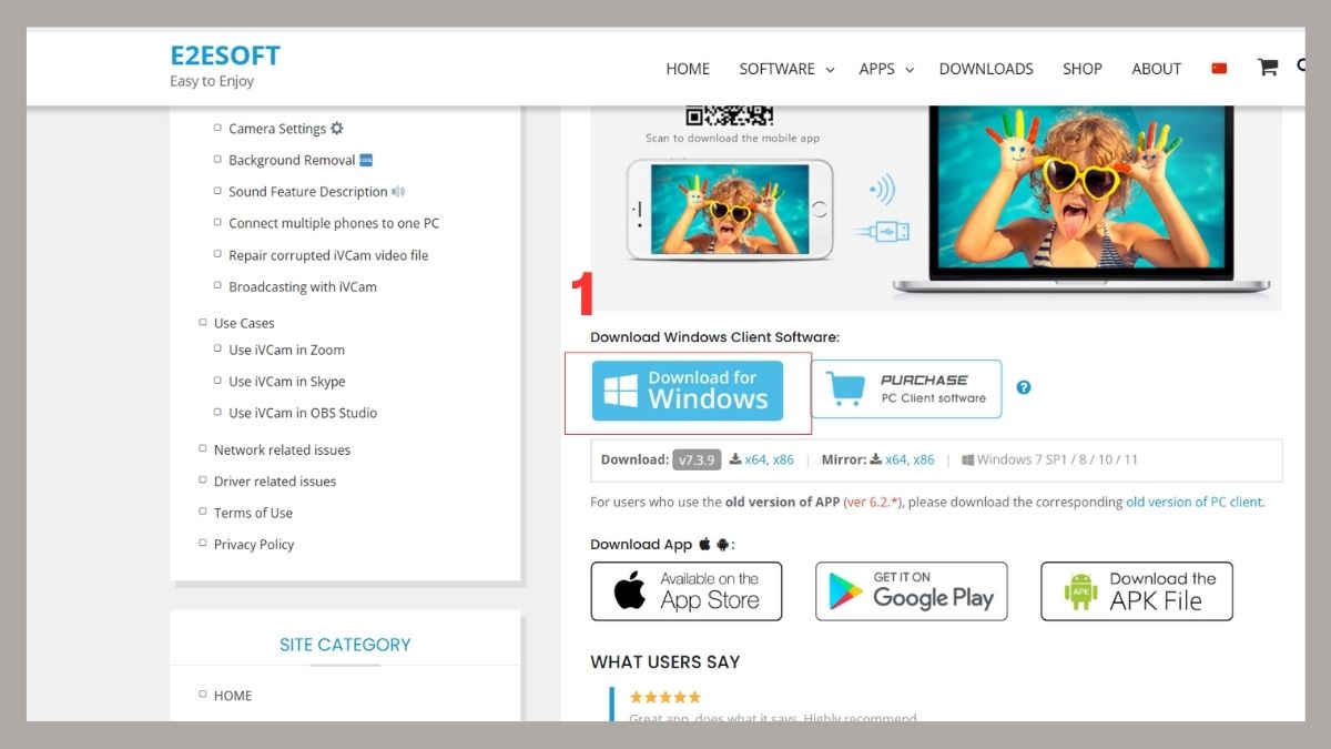 Biến điện thoại thành webcam bằng iVCam - bước 1