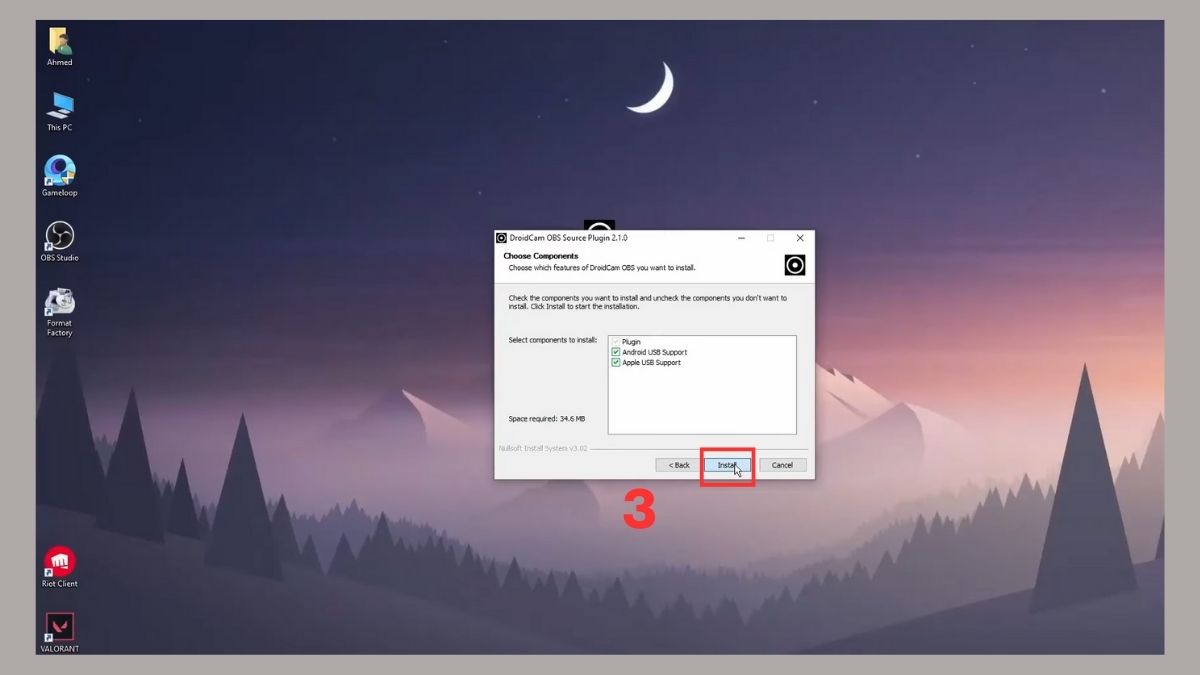 Biến điện thoại thành webcam bằng DroidCam - bước 3