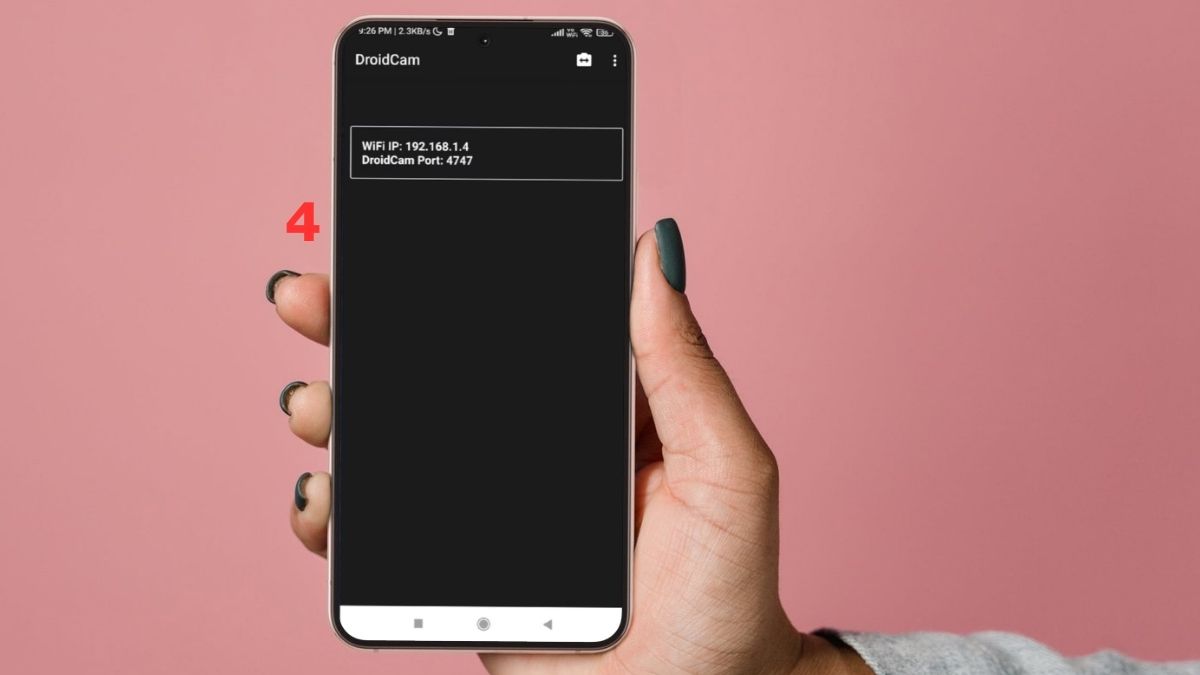 Biến điện thoại thành webcam bằng DroidCam - bước 4