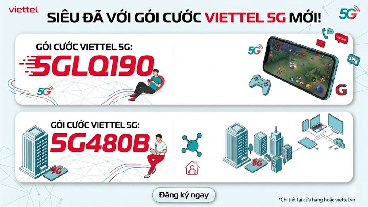 Một số gói cước 5G khác nổi bật