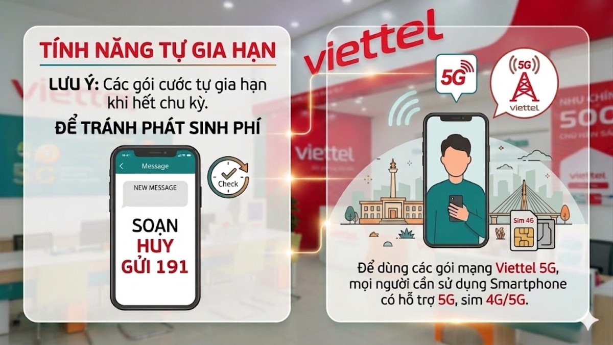 Các lưu ý quan trọng khi sử dụng các gói mạng Viettel