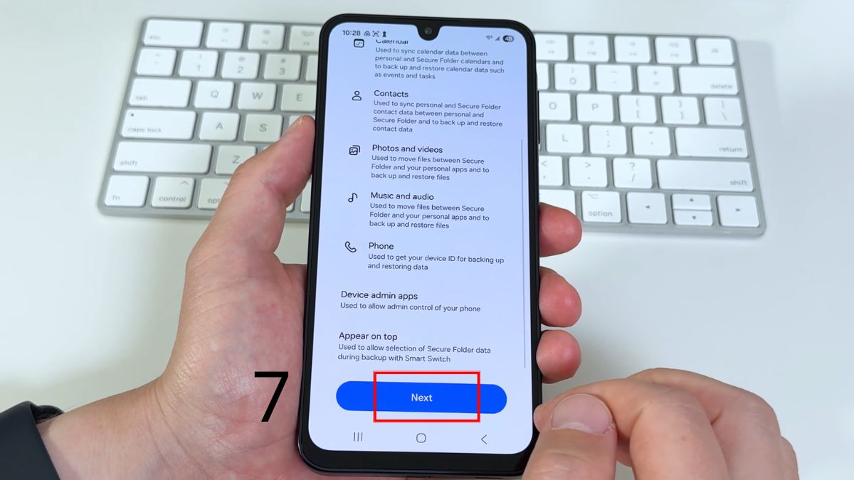 Cách ẩn ứng dụng trên Samsung bằng Thư mục bảo mật - bước 7