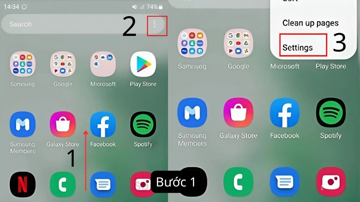Cách ẩn ứng dụng trên Samsung bằng thanh tìm kiếm(One UI 4 trở lên) - bước 12