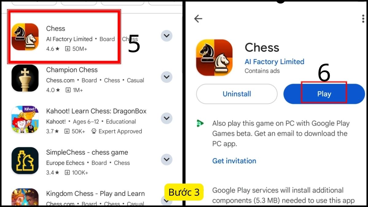 Cách mở ẩn ứng dụng trên Samsung bằng CH Play - bước 3