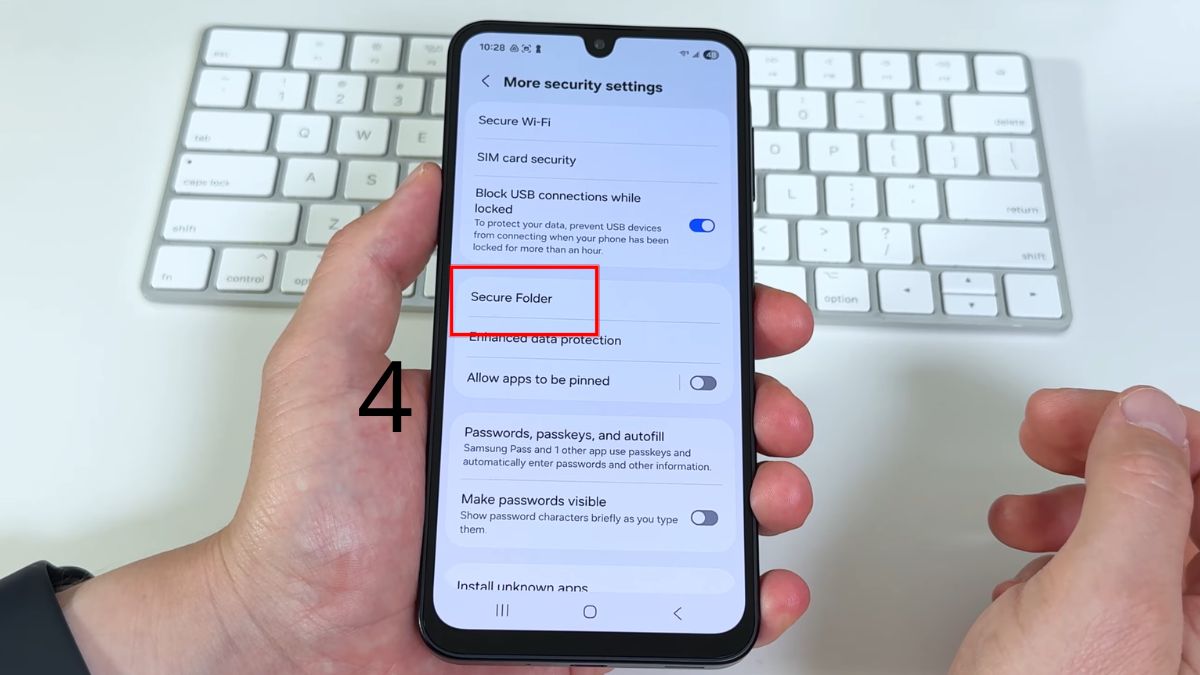 Cách ẩn ứng dụng trên Samsung bằng Thư mục bảo mật - bước 4