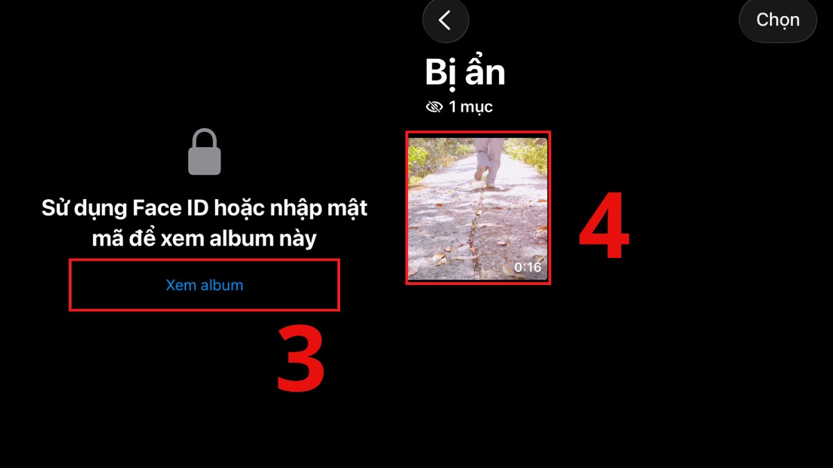 Cách khôi phục video đã ẩn trên iPhone - bước 2