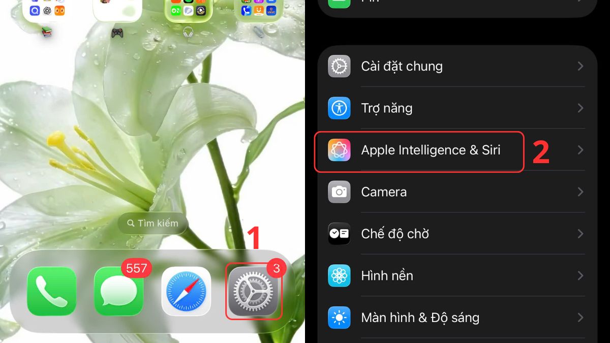 Cách bật Siri trên iPhone 12 bằng tùy chọn nhấn nút sườn - bước 1