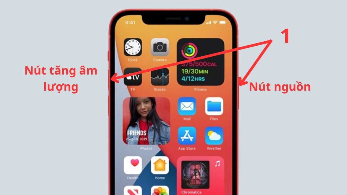 Khởi động lại iPhone để lấy lại thanh công cụ trên iPhone - bước 1