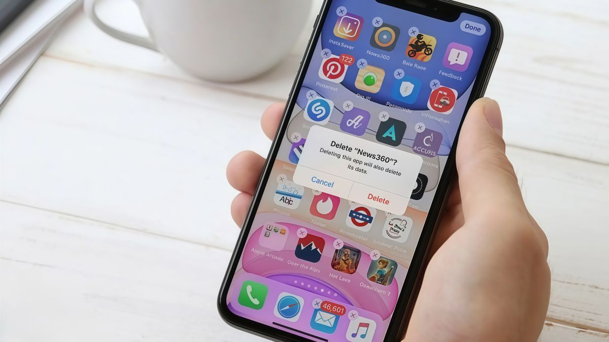 Xóa ứng dụng gây lỗi để lấy lại thanh công cụ trên iPhone 