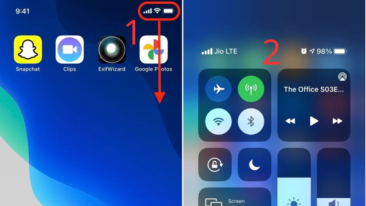 Cách bật trung tâm điều khiển trên iPhone có nút Home