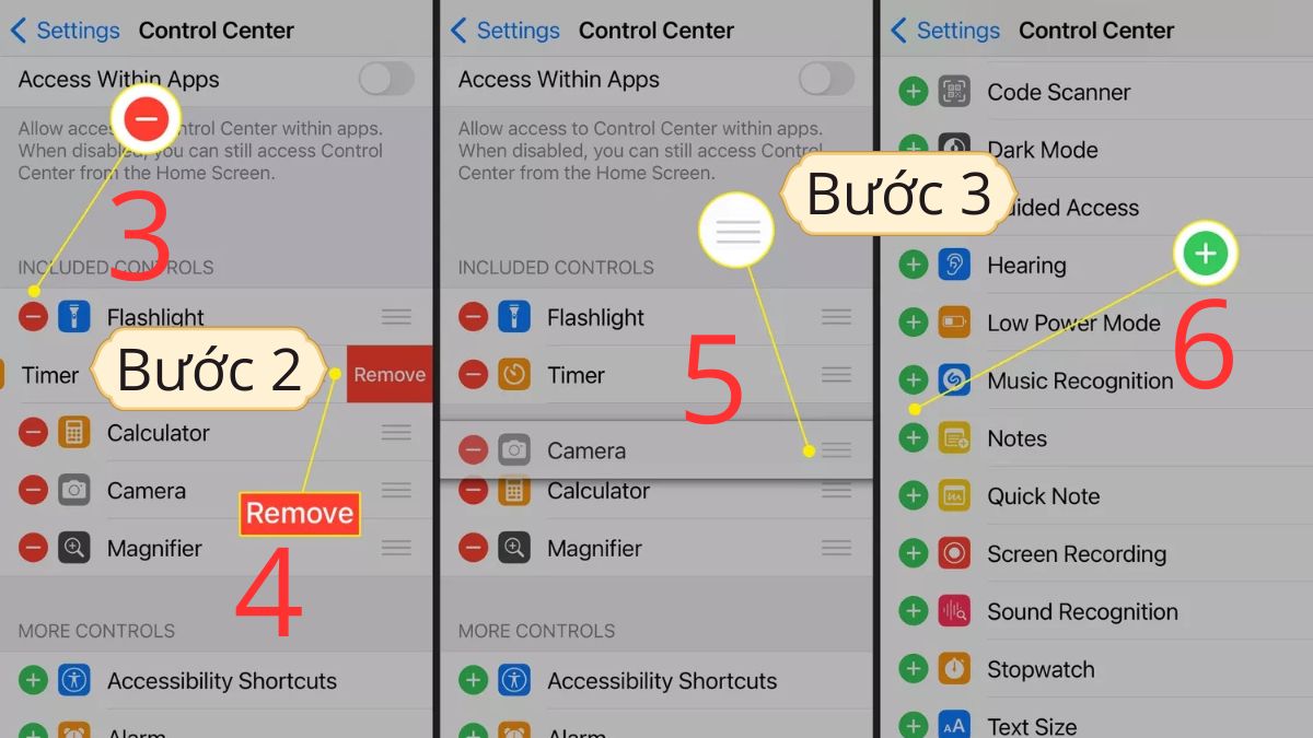 Cách tùy chỉnh trung tâm điều khiển trên iPhone - bước 2