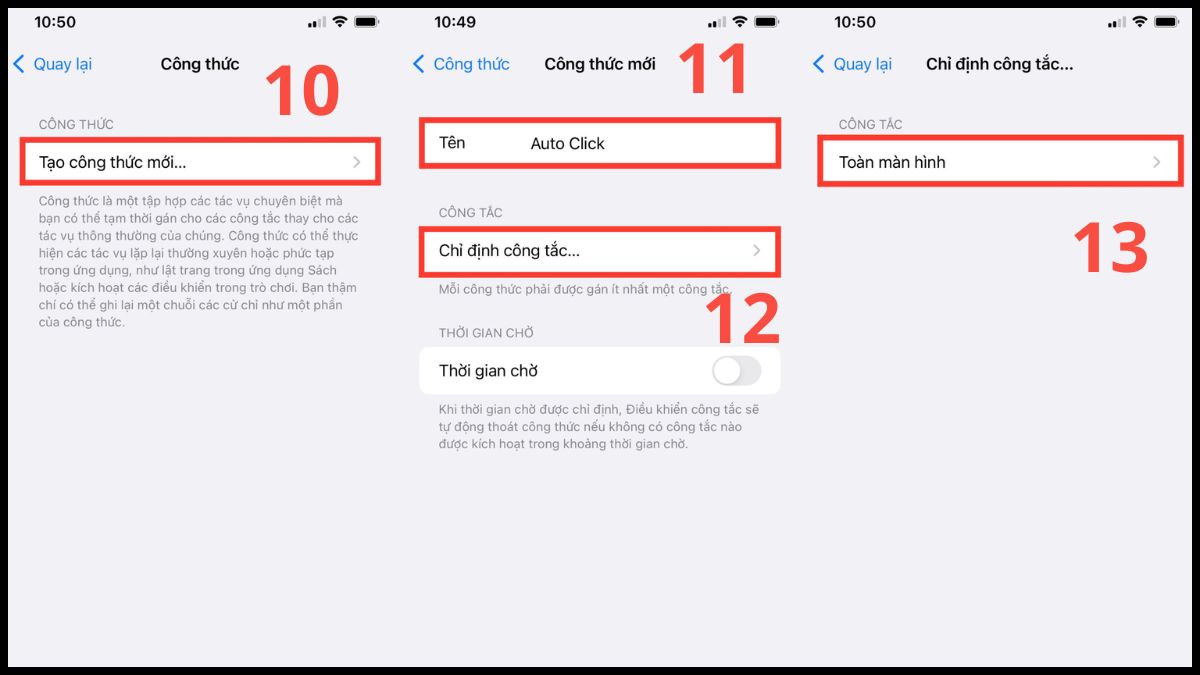 Cách cài Auto Click trên iPhone đơn giản nhất - bước 4
