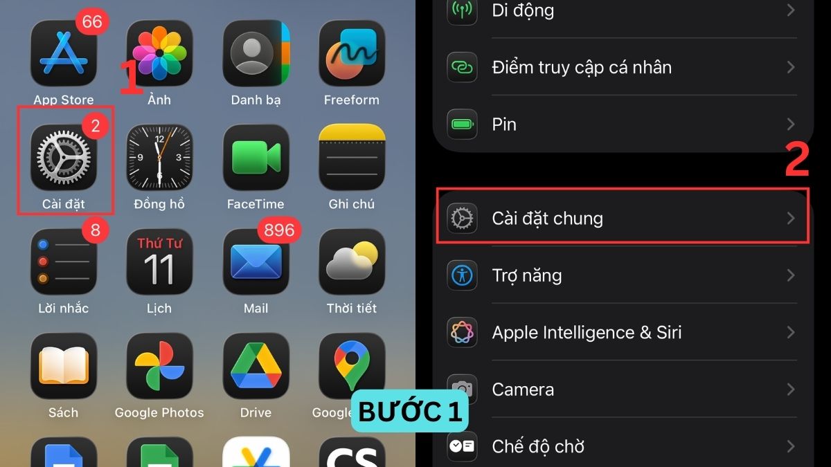 Cách cài bàn phím tiếng Việt trên iPhone 17 - bước 1