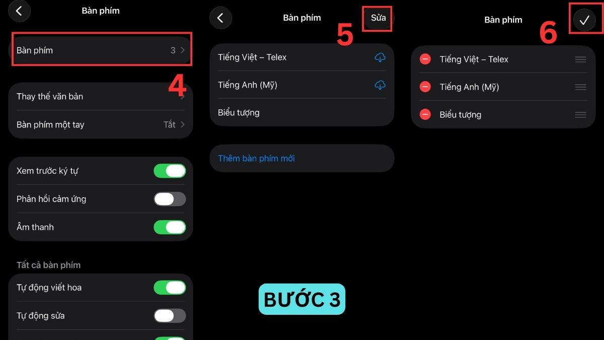 Cách chuyển đổi giữa các bàn phím trên iPhone 17 - bước 2