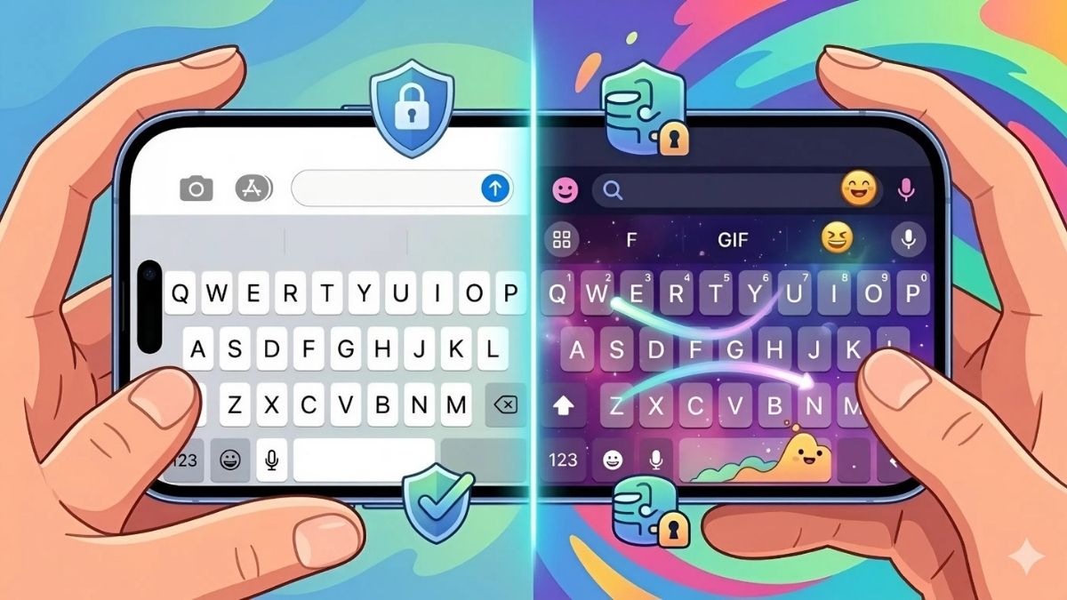 So sánh bàn phím mặc định và bàn phím bên thứ ba trên iPhone 17