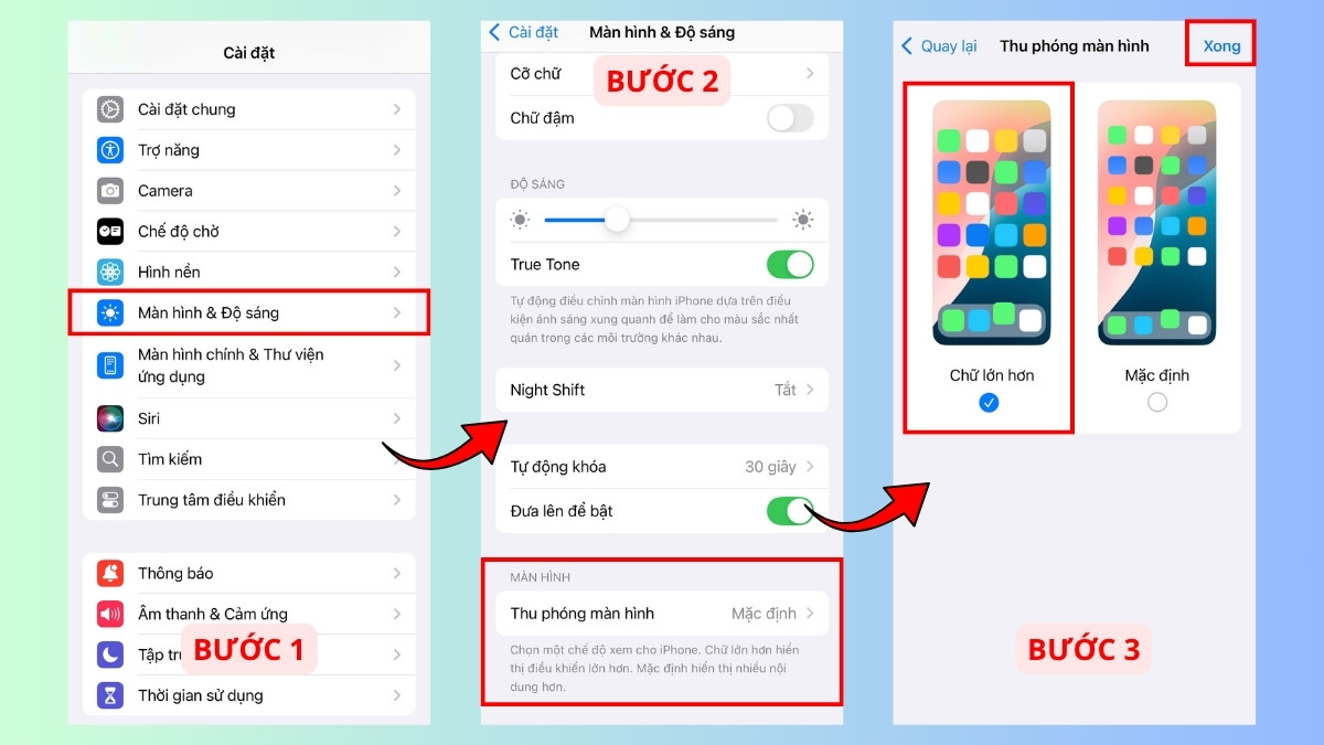Điều chỉnh kích thước bàn phím iPhone