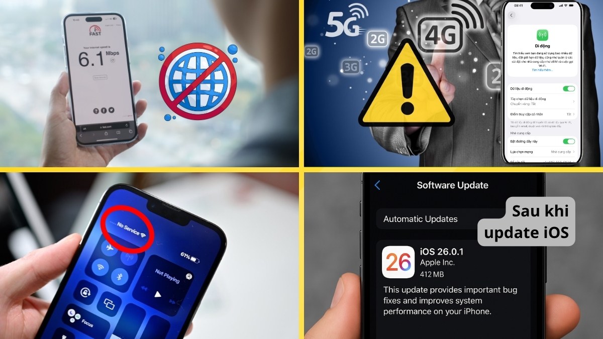 Thời điểm cần cài đặt lại mạng dữ liệu trên iPhone