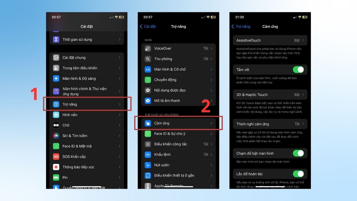 Cách điều chỉnh độ nhạy của thanh điều hướng iPhone