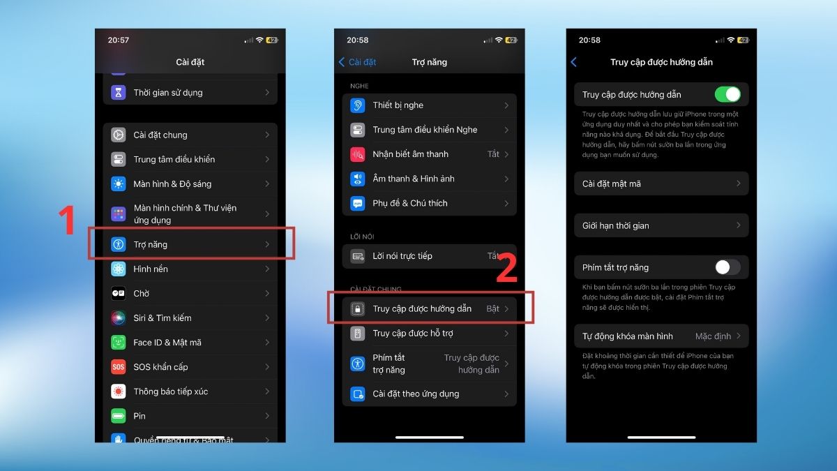 Cách thiết lập Truy cập được hướng dẫn thanh điều hướng iPhone
