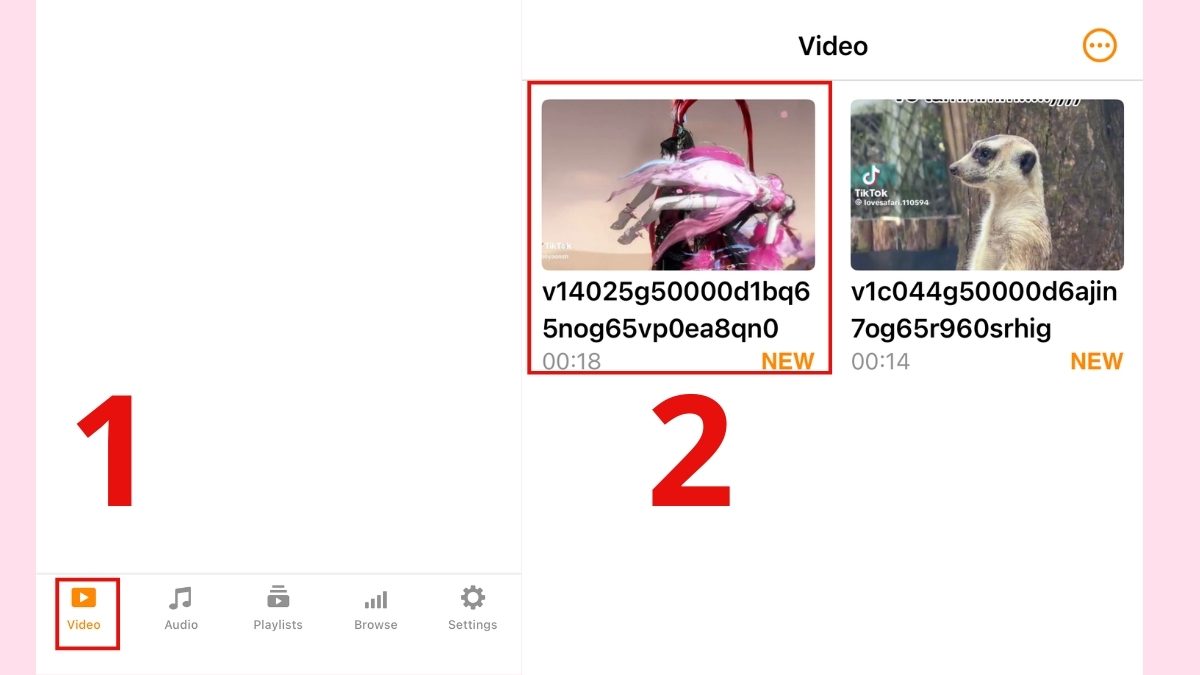 Cách cắt ảnh từ video trên iPhone bằng VLC - bước 1