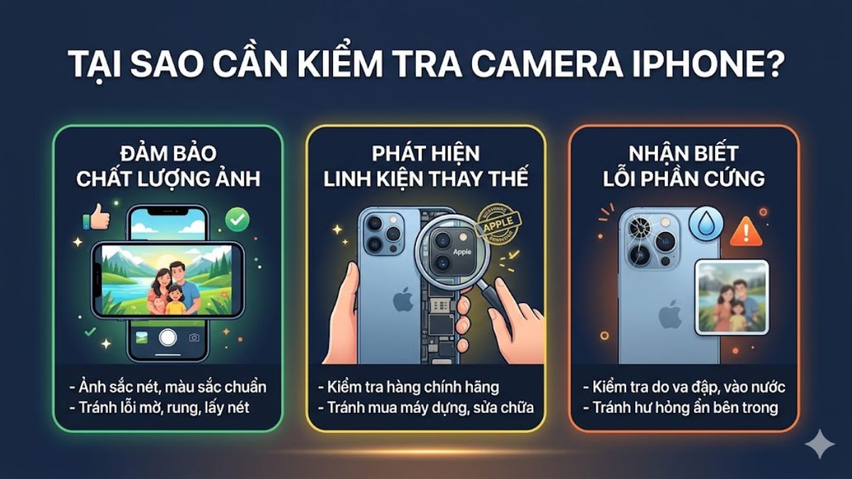 Lý do cần check camera iPhone