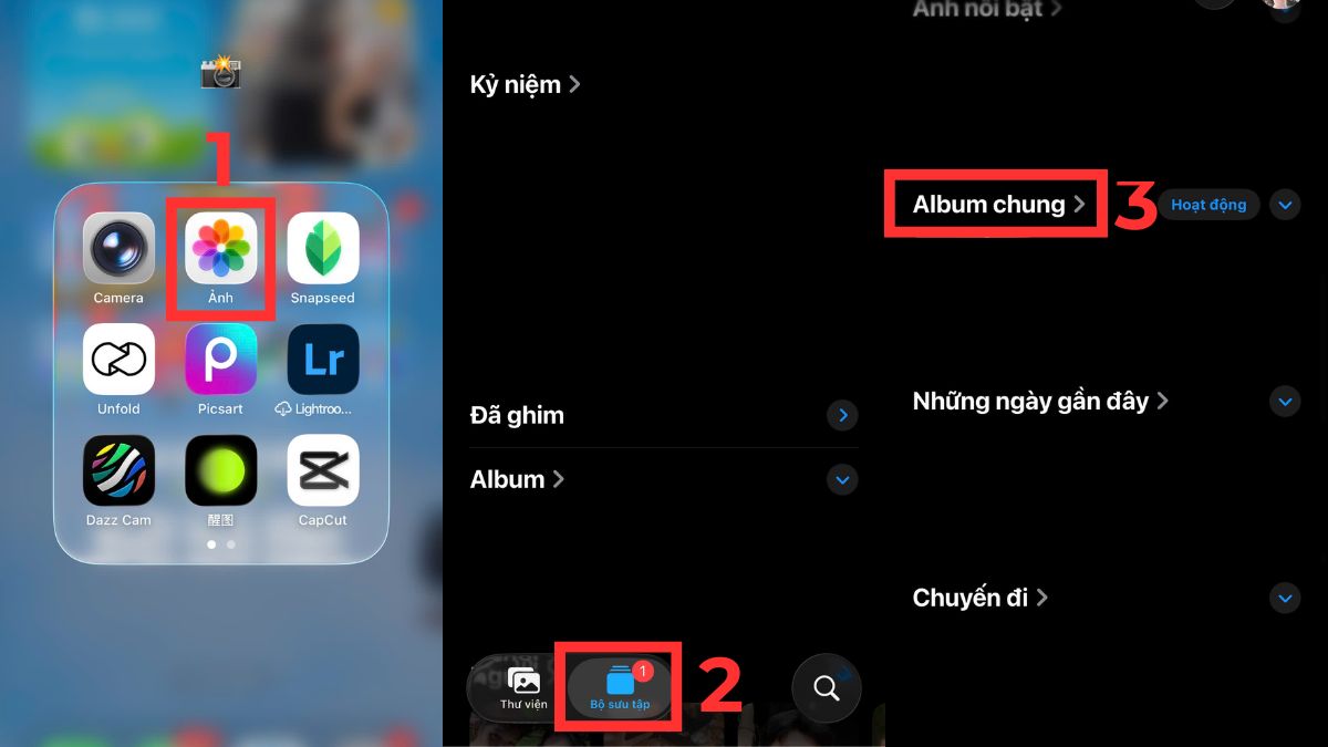 Cách chia sẻ Album ảnh trên iPhone đơn giản - bước 1
