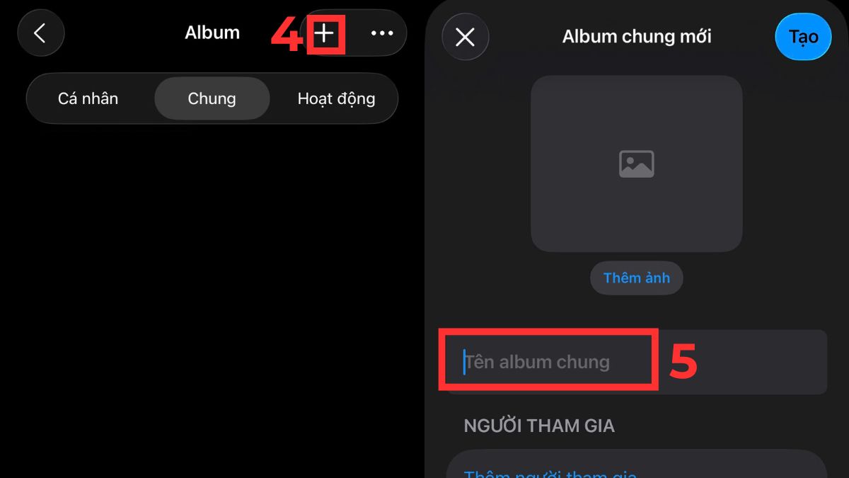 Cách chia sẻ Album ảnh trên iPhone đơn giản - bước 2