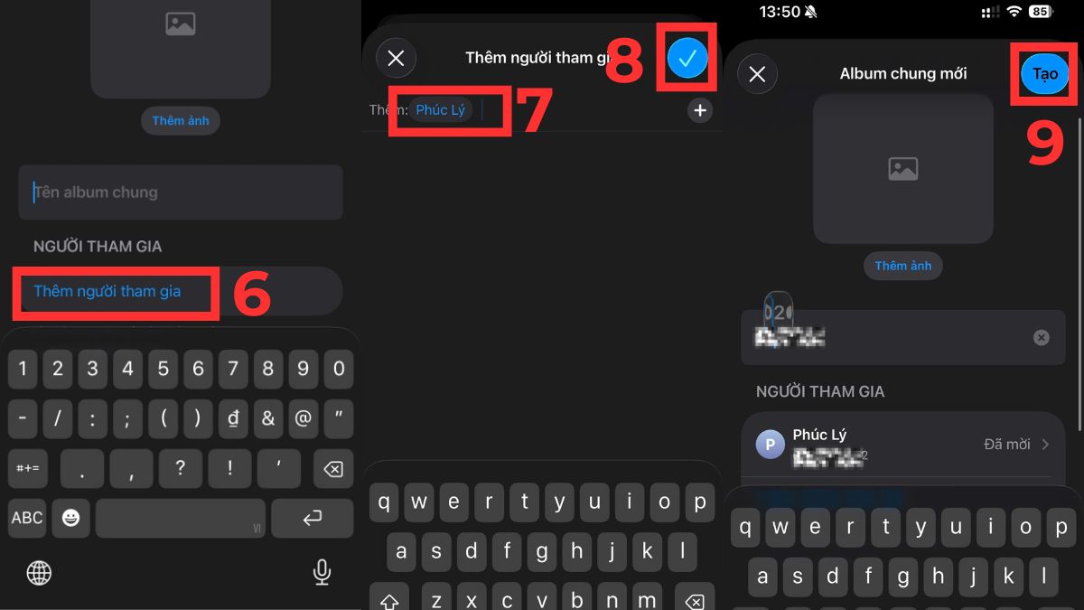 Cách chia sẻ Album ảnh trên iPhone đơn giản - bước 3