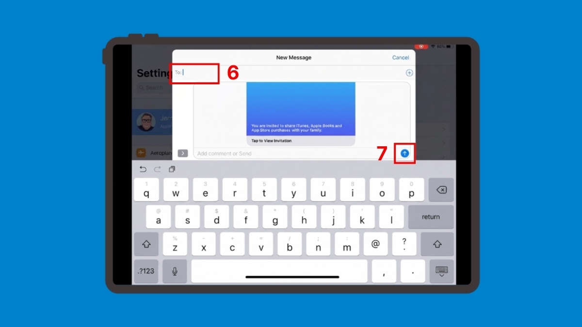 Cách chia sẻ iCloud gia đình trên iPad - bước 5